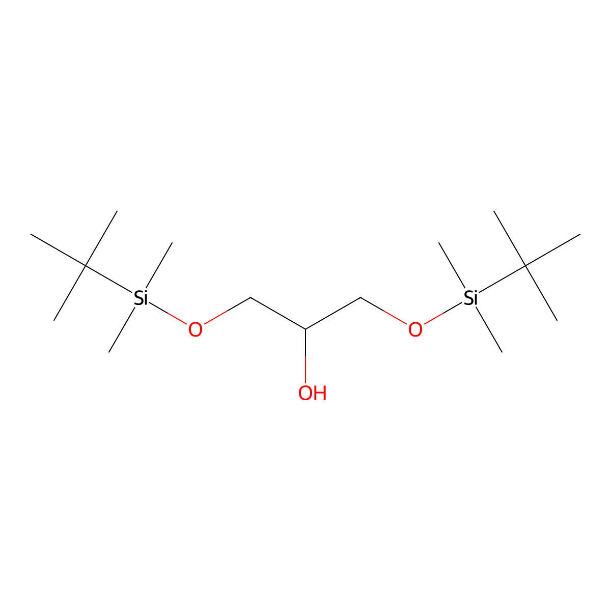 4,8-Dioxa-3,9-disilaundecan-6-ol, 2,2,3,3,9,9,10,10-octamethyl- molecular structure, CAS 85951-09-3