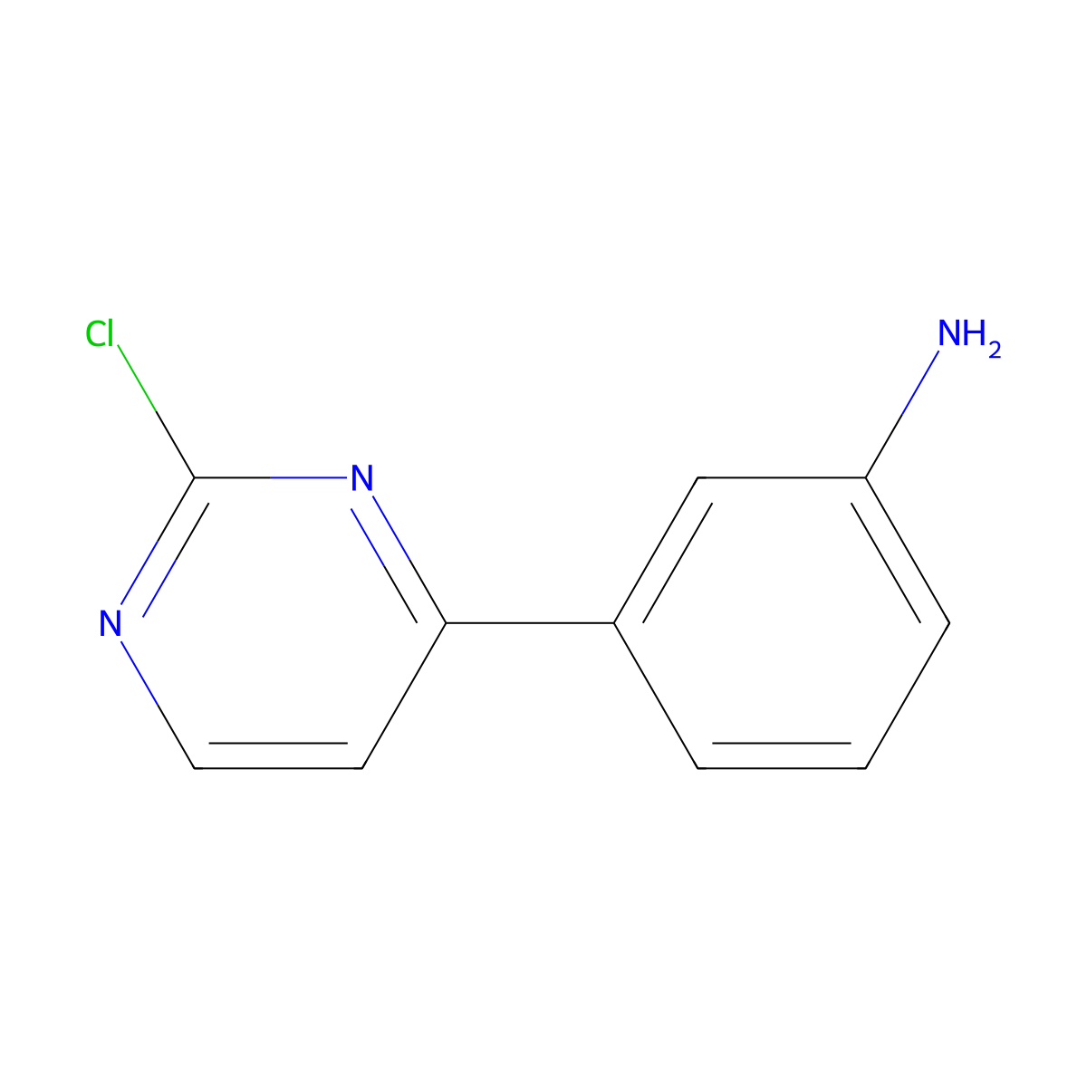3-(2-Chloropyrimidin-4-yl)aniline molecular structure, CAS 859516-82-8