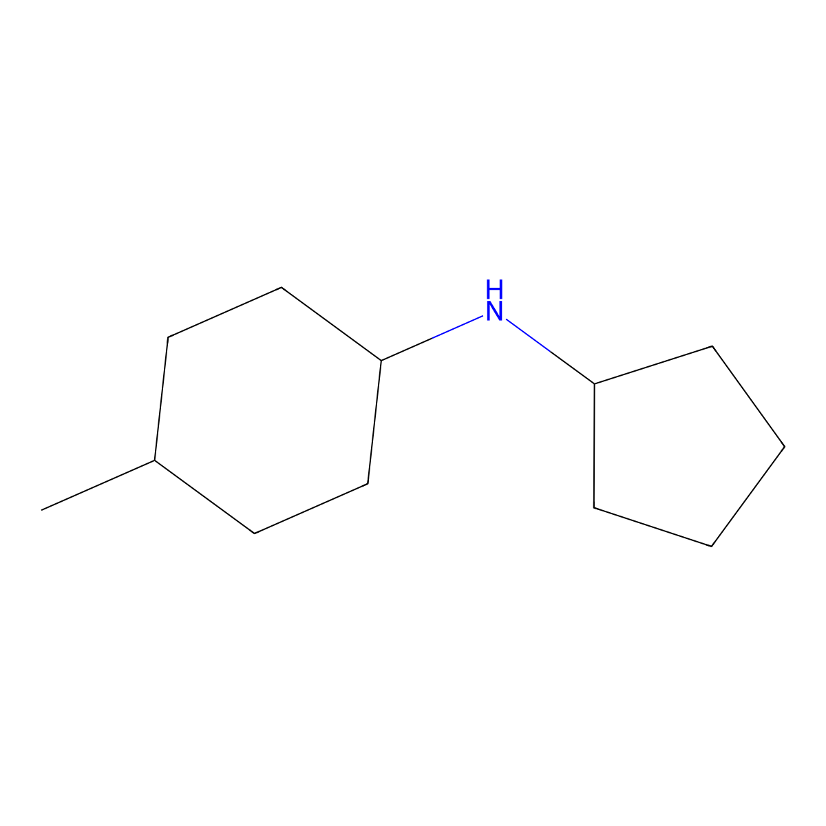 N-cyclopentyl-4-methylcyclohexan-1-amine molecular structure, CAS 859520-97-1