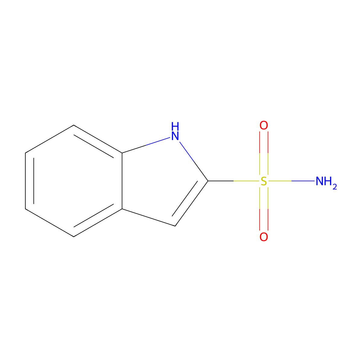 1H-Indole-2-sulfonamide molecular structure, CAS 85953-41-9