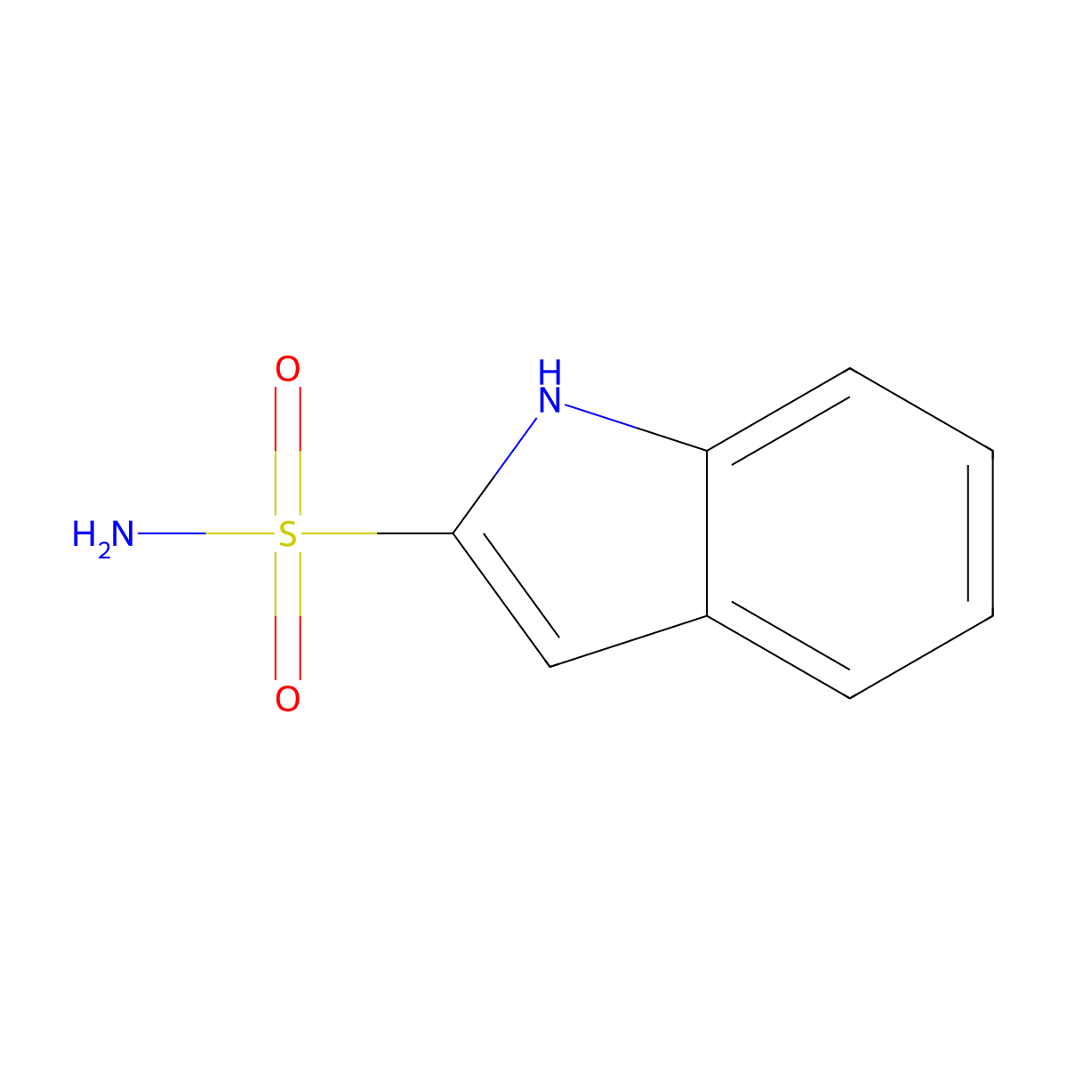 1H-Indole-2-sulfonamide molecular structure, CAS 85953-41-9
