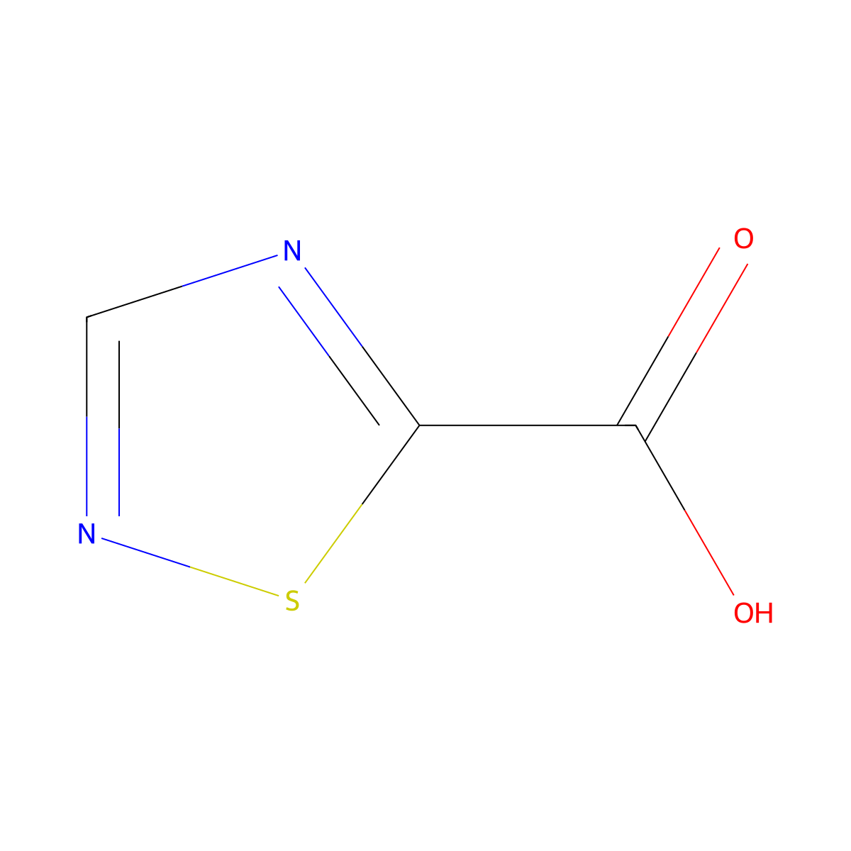 1,2,4-Thiadiazole-5-carboxylic acid molecular structure, CAS 859536-27-9