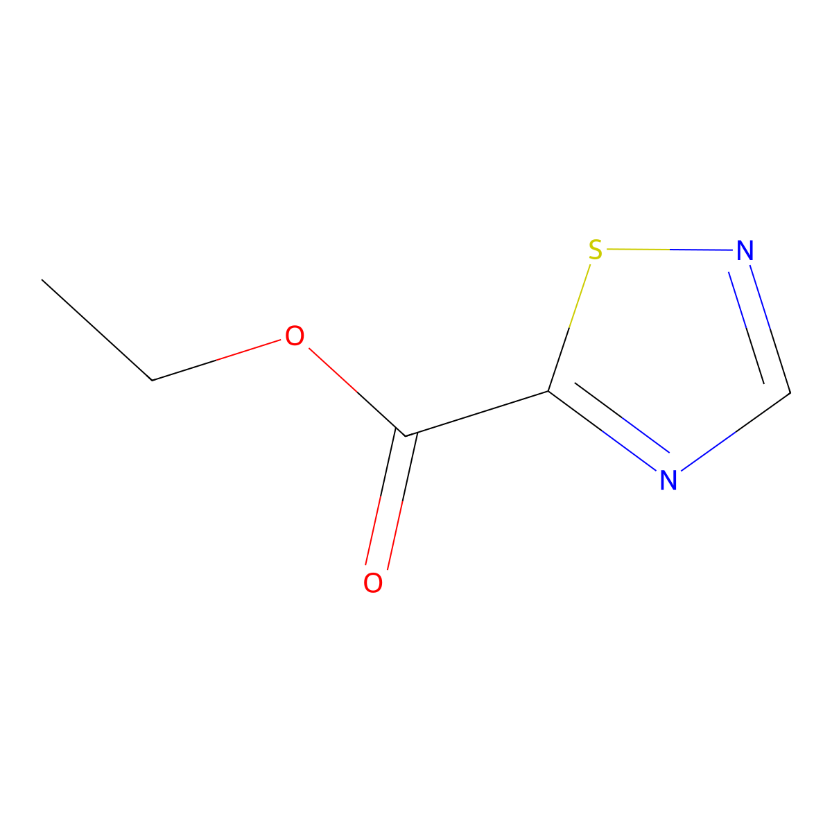 Ethyl 1,2,4-thiadiazole-5-carboxylate molecular structure, CAS 859536-28-0