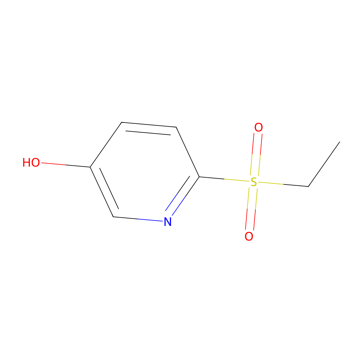 6-(Ethanesulfonyl)pyridin-3-ol molecular structure, CAS 859536-32-6