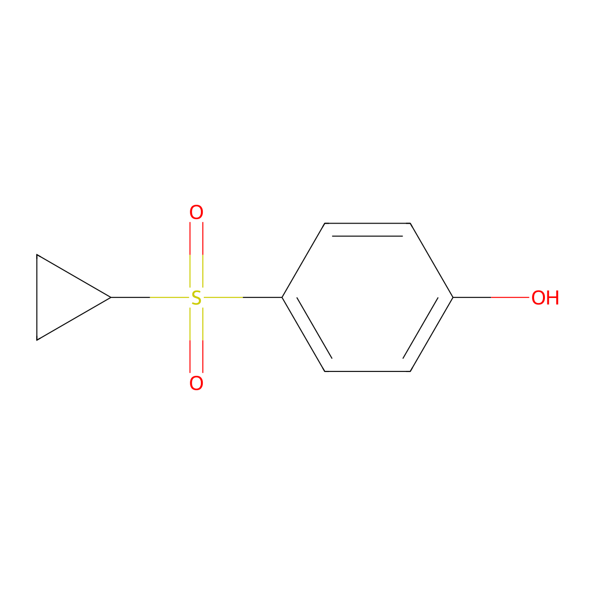 4-(Cyclopropylsulfonyl)phenol molecular structure, CAS 859537-81-8