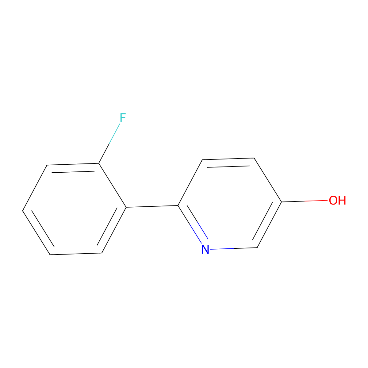 6-(2-Fluorophenyl)pyridin-3-ol molecular structure, CAS 859538-49-1