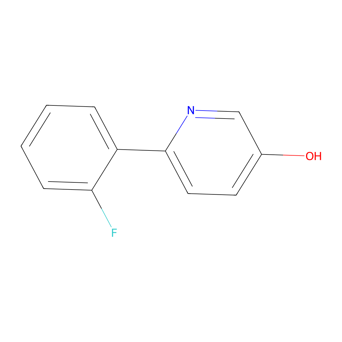 6-(2-Fluorophenyl)pyridin-3-ol molecular structure, CAS 859538-49-1