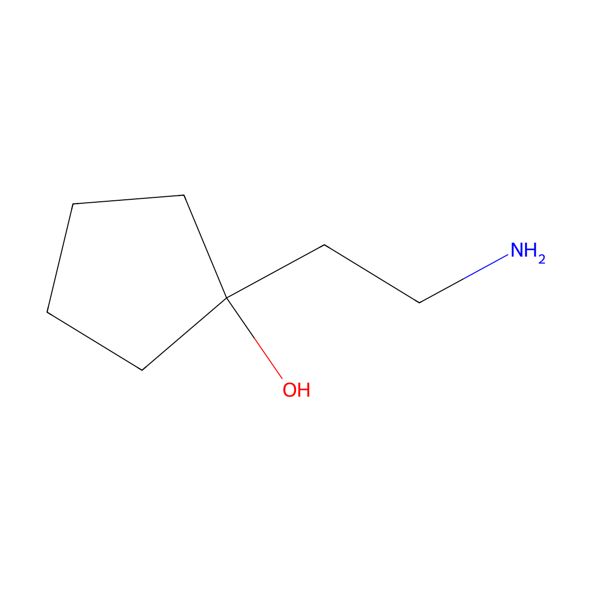 1-(2-Aminoethyl)Cyclopentanol molecular structure, CAS 859629-83-7