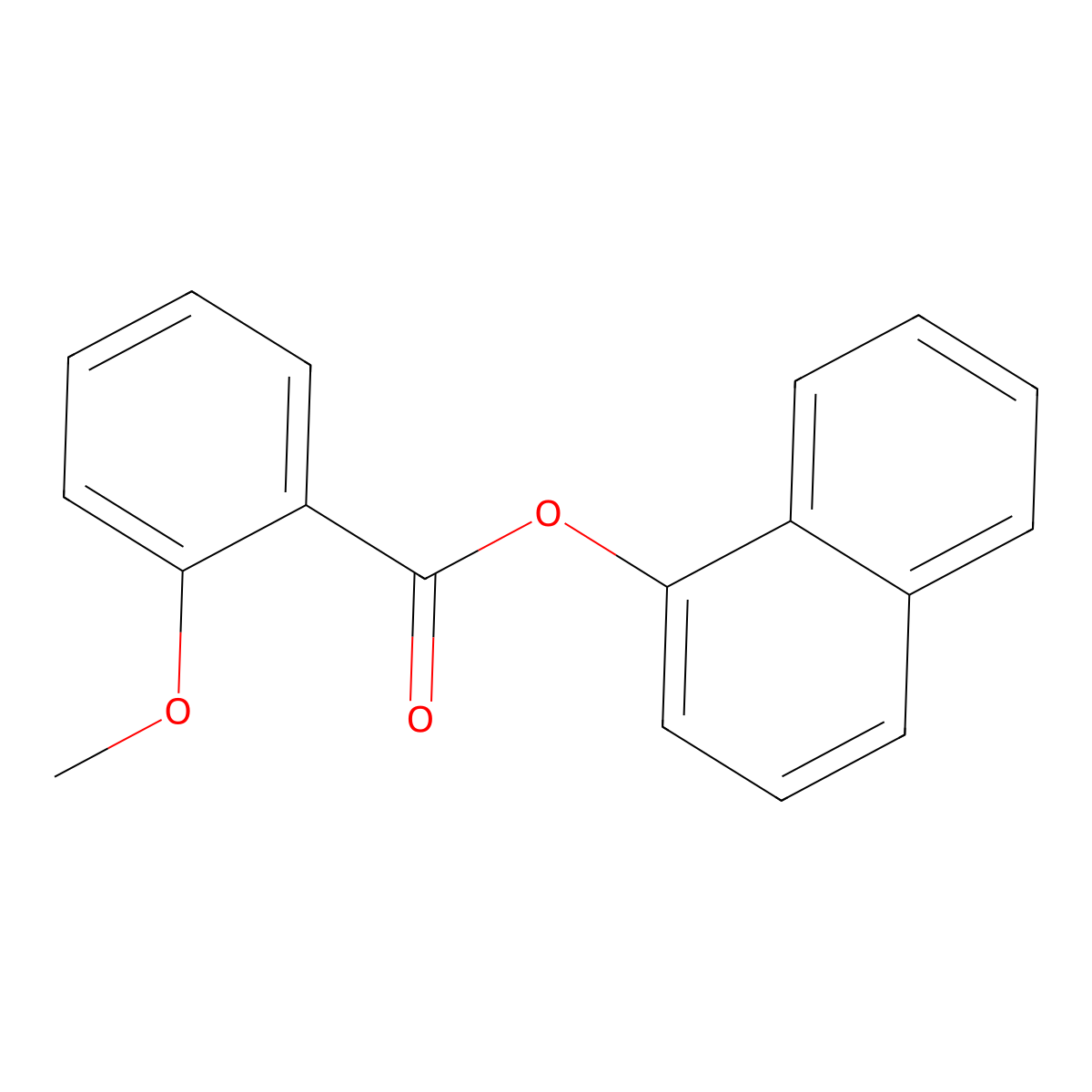 1-Naphthyl 2-methoxybenzoate molecular structure, CAS 85966-08-1