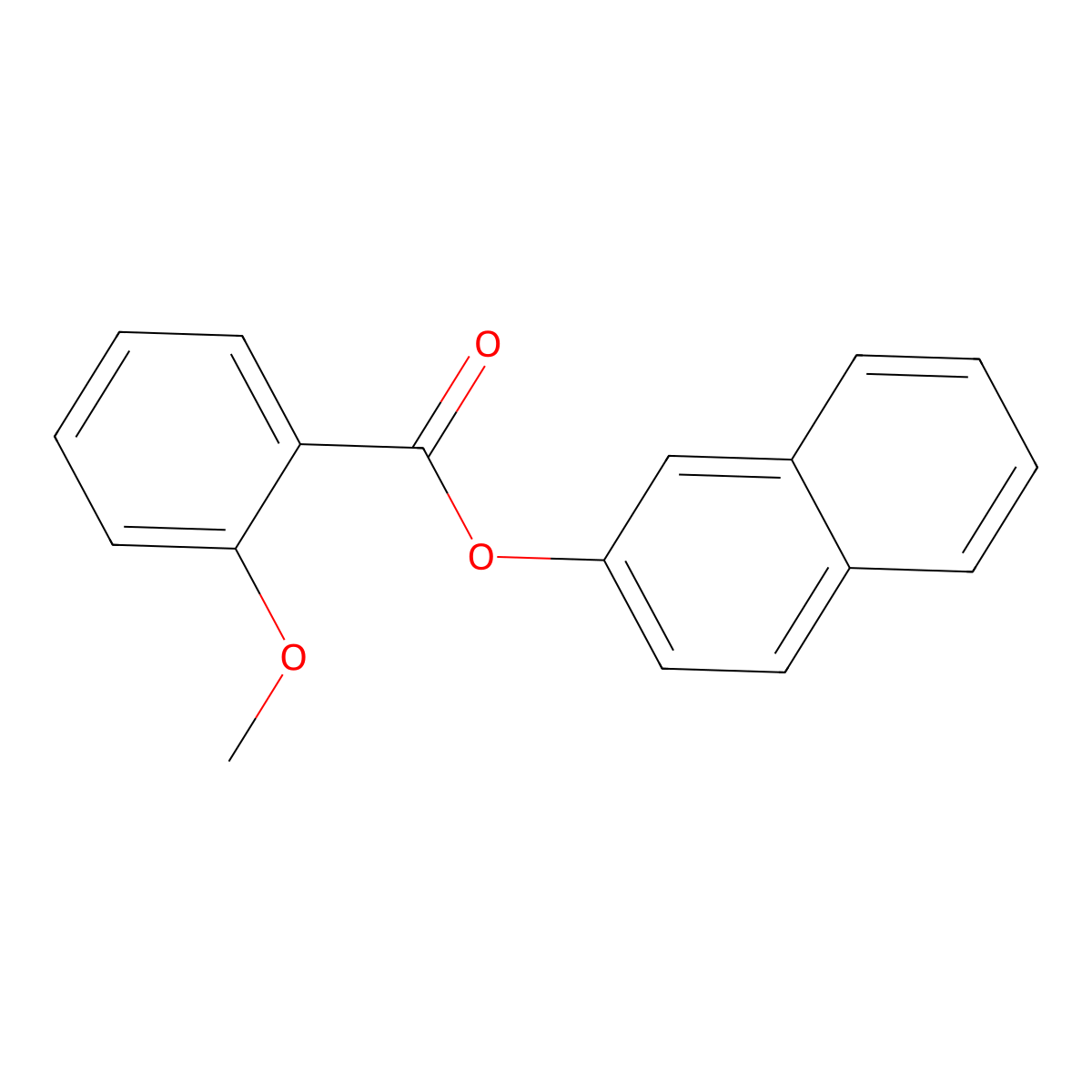 Naphthalen-2-yl 2-methoxybenzoate molecular structure, CAS 85966-09-2