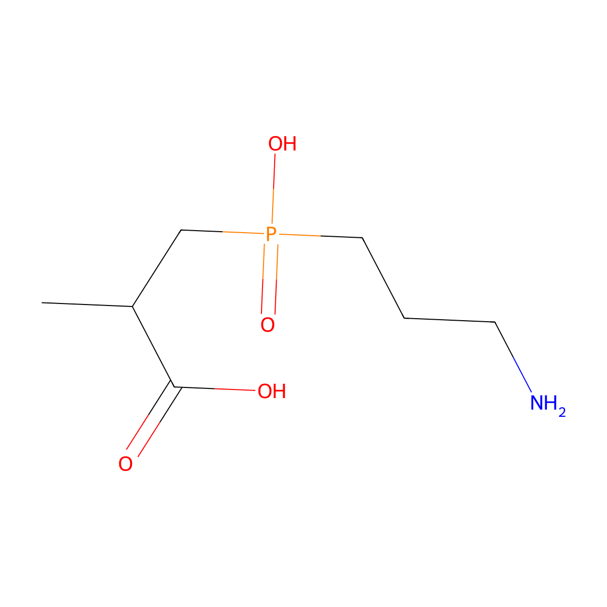 3-[3-Aminopropyl(hydroxy)phosphoryl]-2-methylpropanoic acid molecular structure, CAS 859660-35-8