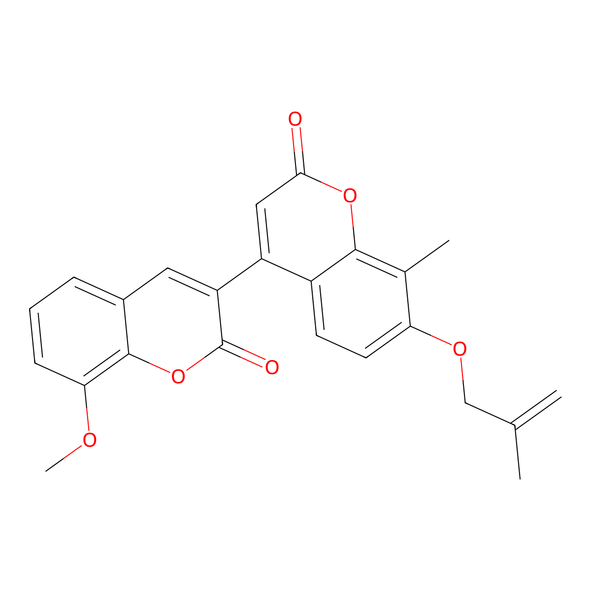 4-(8-methoxy-2-oxo-2H-chromen-3-yl)-8-methyl-7-[(2-methylallyl)oxy]-2H-chromen-2-one molecular structure, CAS 859662-72-9