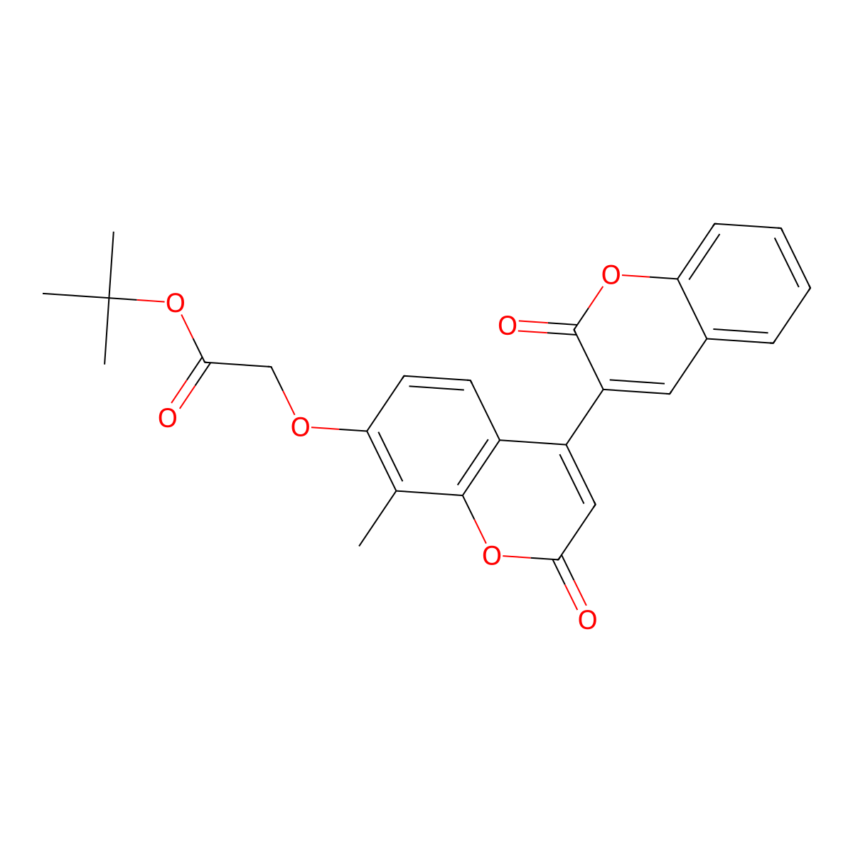tert-butyl [(8'-methyl-2,2'-dioxo-2H,2'H-3,4'-bichromen-7'-yl)oxy]acetate molecular structure, CAS 859665-44-4
