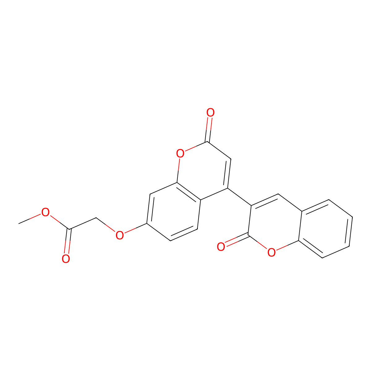 Methyl 2-[2-oxo-4-(2-oxochromen-3-yl)chromen-7-yl]oxyacetate molecular structure, CAS 859666-72-1