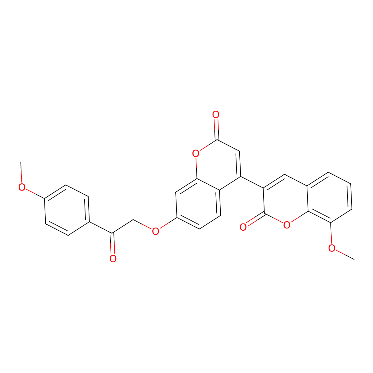 8-Methoxy-3-[7-[2-(4-methoxyphenyl)-2-oxoethoxy]-2-oxochromen-4-yl]chromen-2-one molecular structure, CAS 859666-77-6