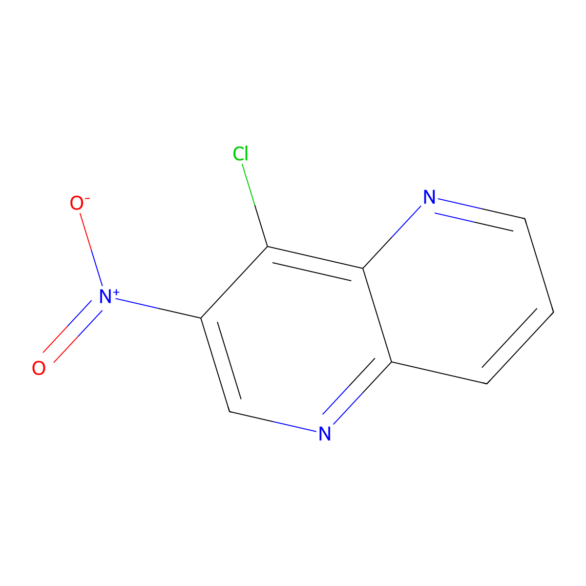 4-Chloro-3-nitro-1,5-naphthyridine molecular structure, CAS 85967-19-7