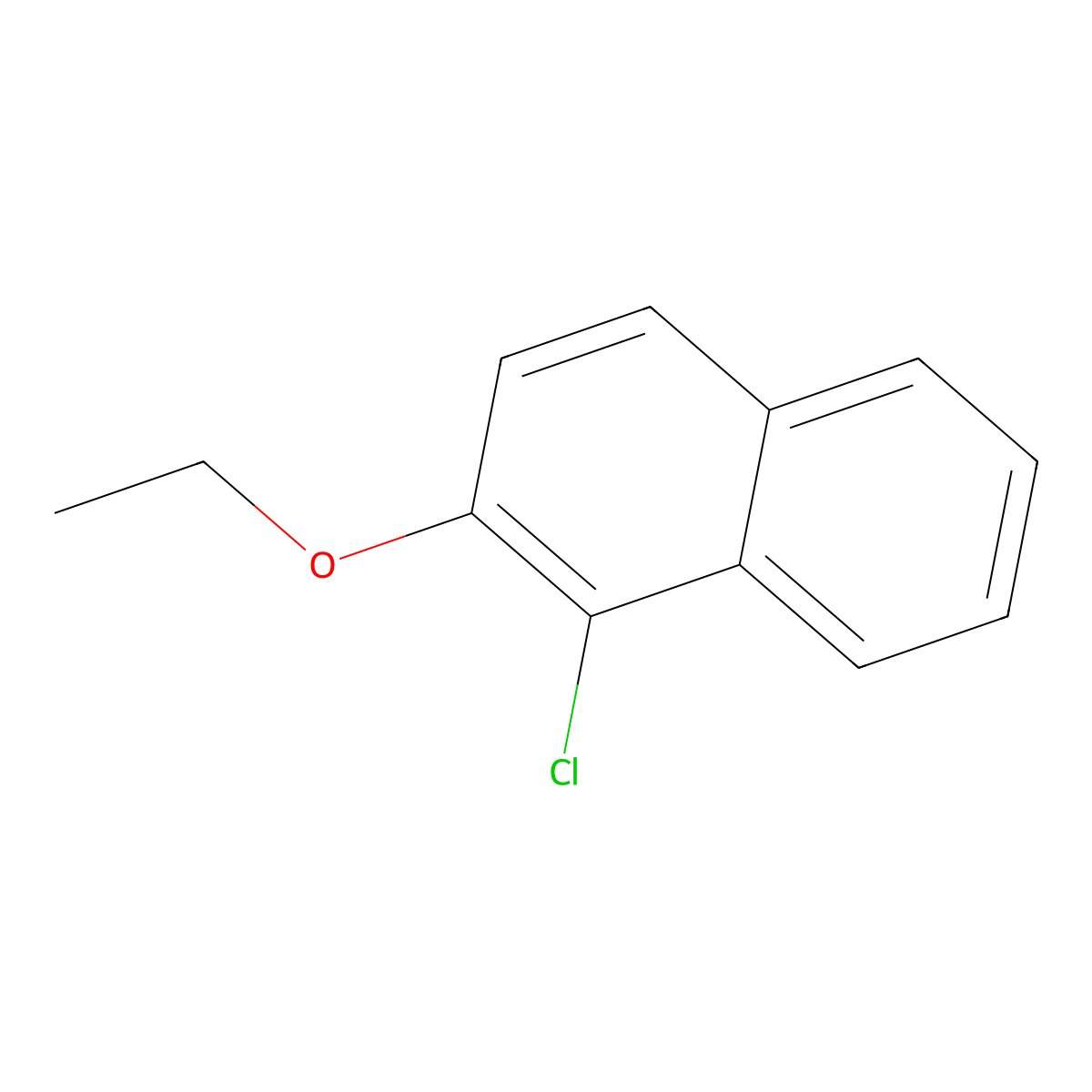 1-Chloro-2-ethoxynaphthalene molecular structure, CAS 85972-71-0