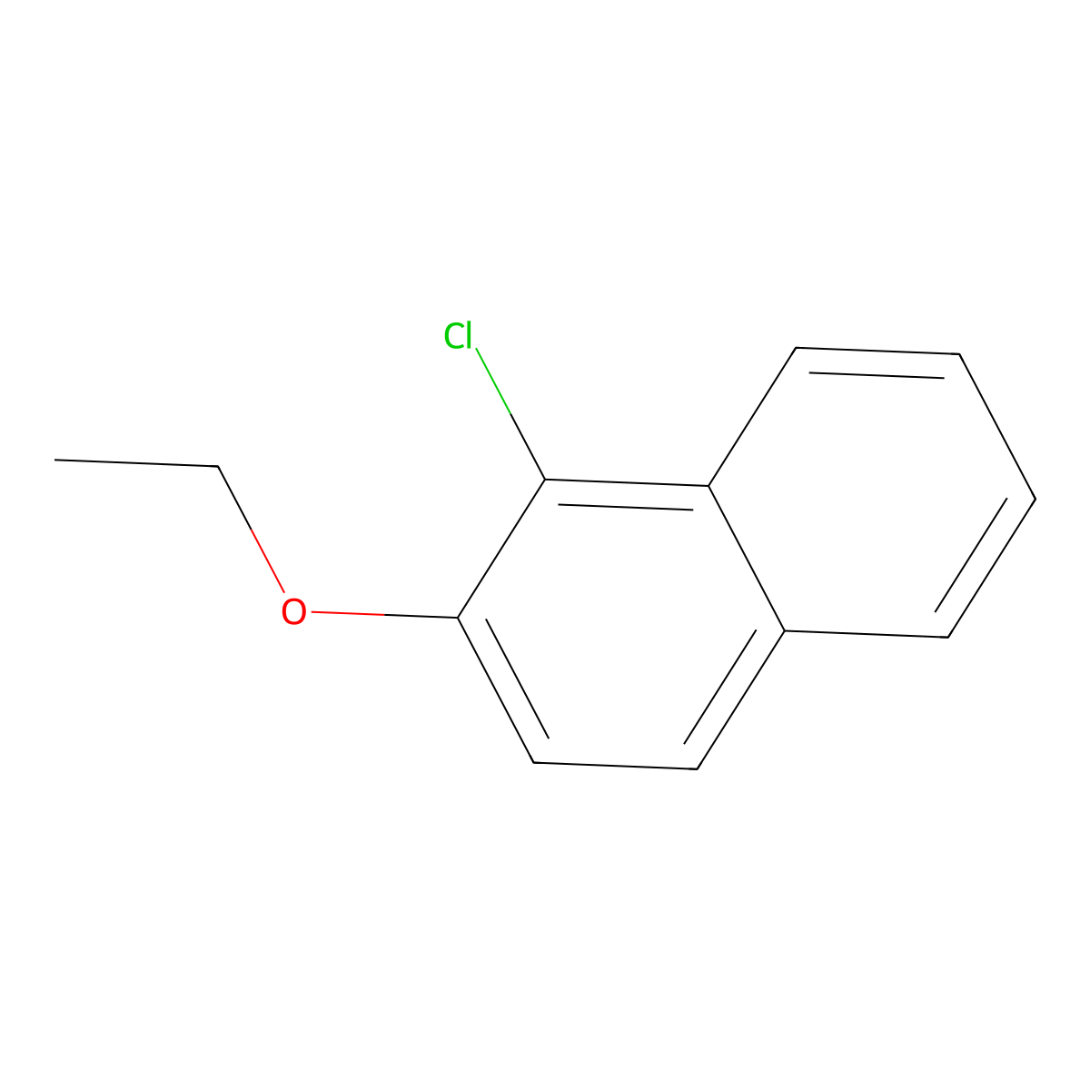 1-Chloro-2-ethoxynaphthalene molecular structure, CAS 85972-71-0