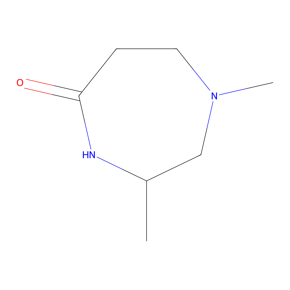 1,3-Dimethyl-1,4-diazepan-5-one molecular structure, CAS 859743-61-6