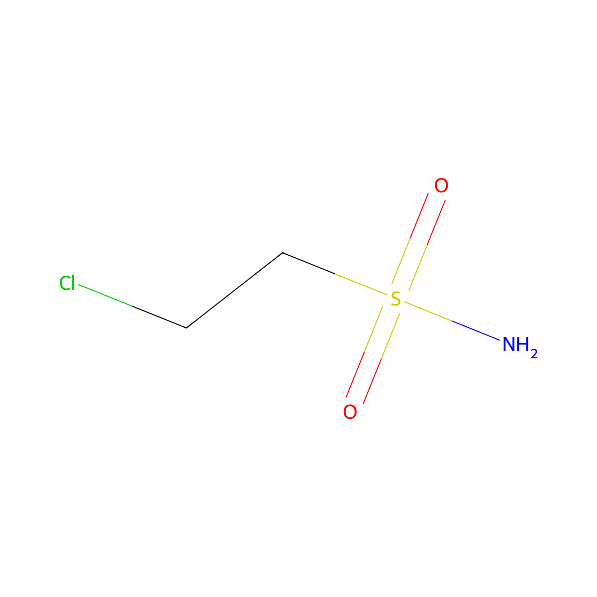 2-Chloroethanesulfonamide molecular structure, CAS 859758-42-2
