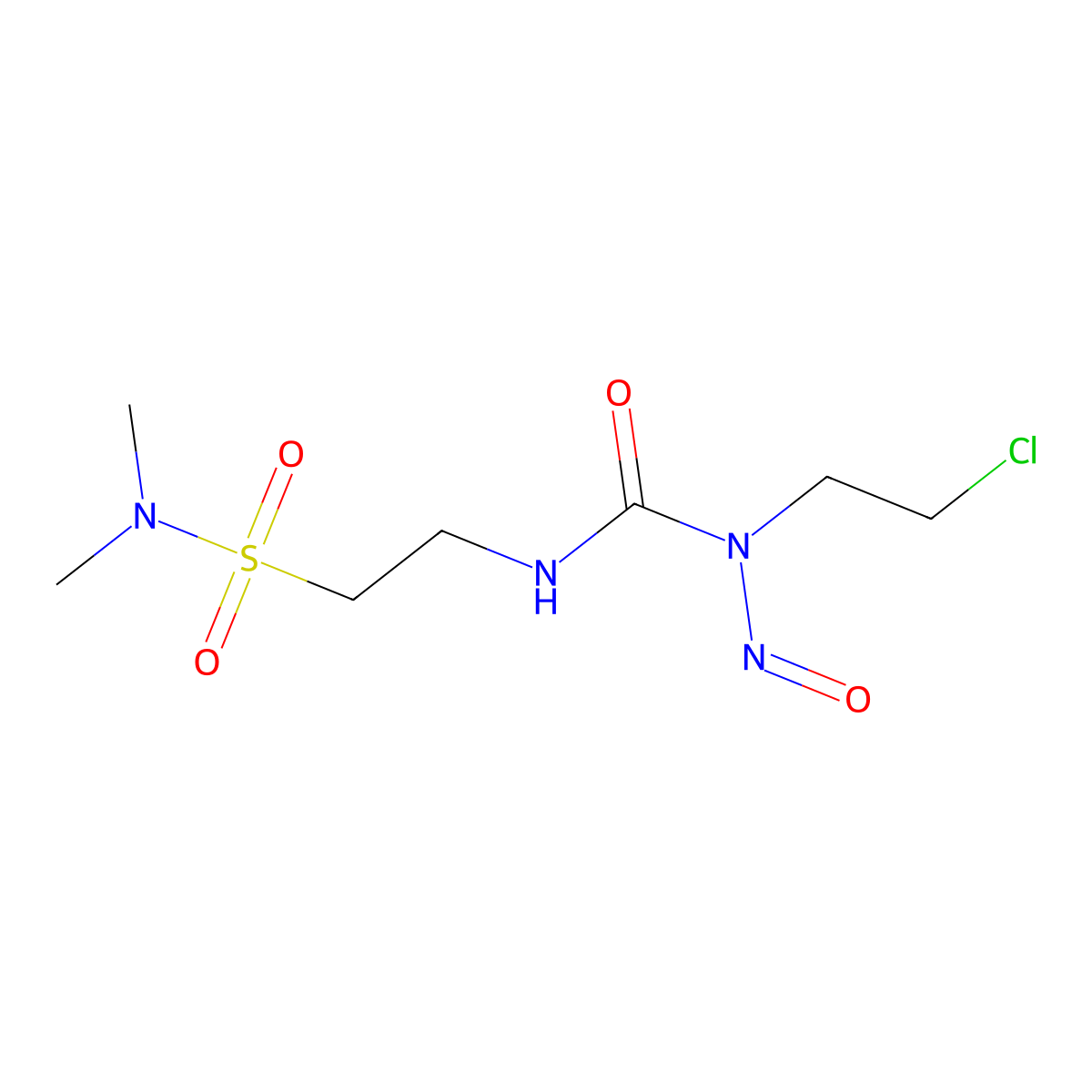 Tauromustine molecular structure, CAS 85977-49-7