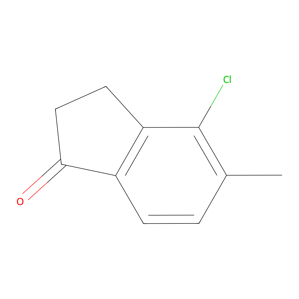 4-Chloro-5-methyl-2,3-dihydro-1H-inden-1-one molecular structure, CAS 859771-16-7
