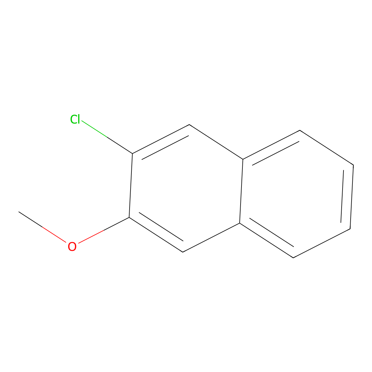 2-Chloro-3-methoxynaphthalene molecular structure, CAS 859776-19-5