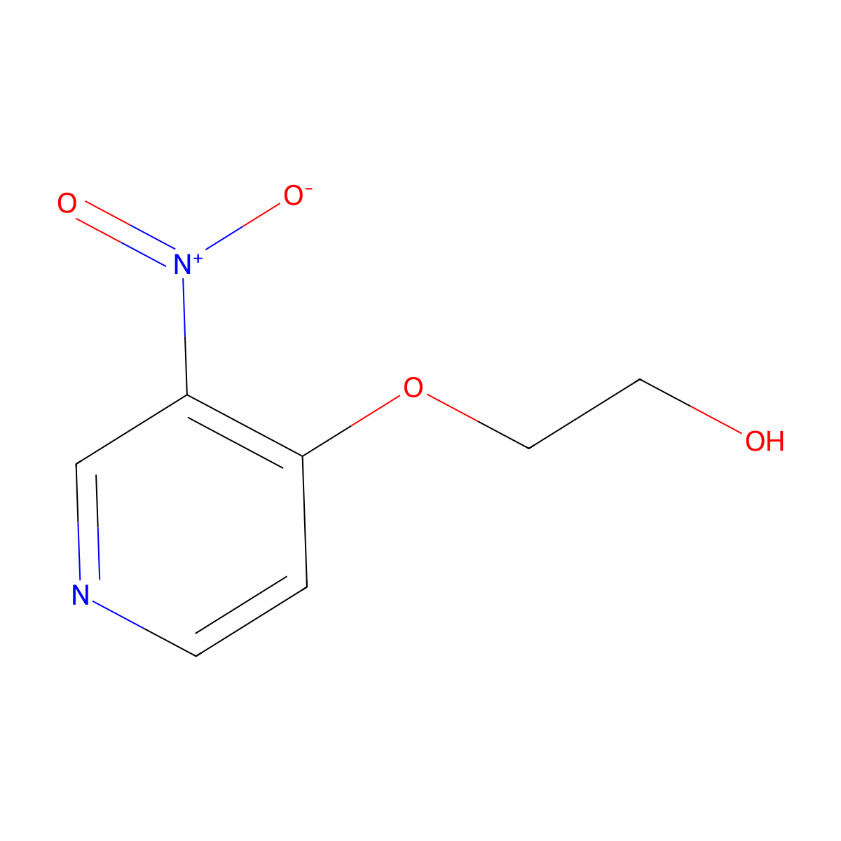 4-(2-Hydroxyethoxy)-3-nitropyridine molecular structure, CAS 859776-95-7