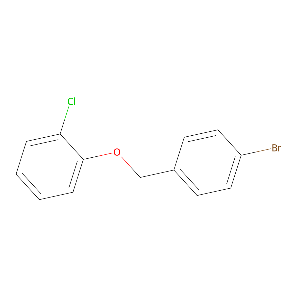 4-Bromobenzyl-(2-chlorophenyl)ether molecular structure, CAS 859777-28-9