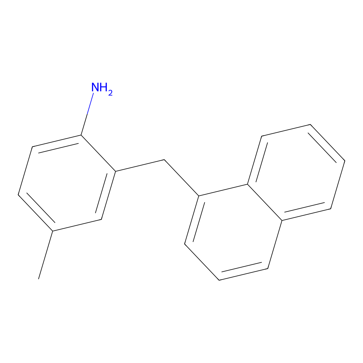 4-Methyl-2-(naphthalen-1-ylmethyl)aniline molecular structure, CAS 859783-50-9
