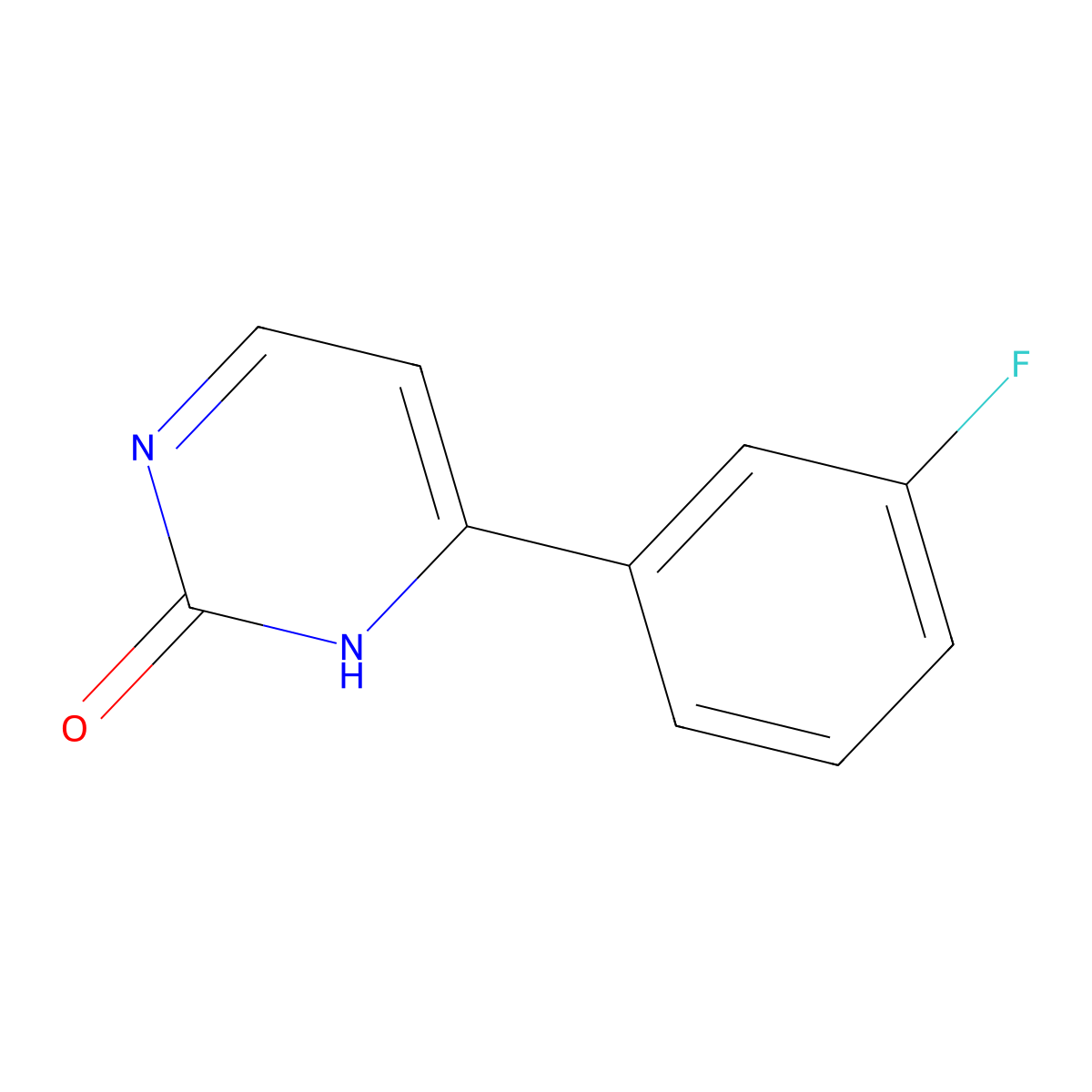 2-Hydroxy-4-(3-fluorophenyl)pyrimidine molecular structure, CAS 85979-54-0