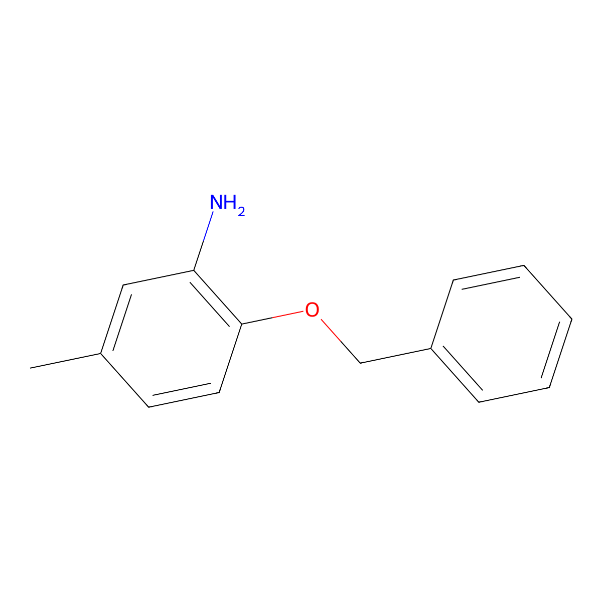 2-(Benzyloxy)-5-methylaniline molecular structure, CAS 859791-73-4