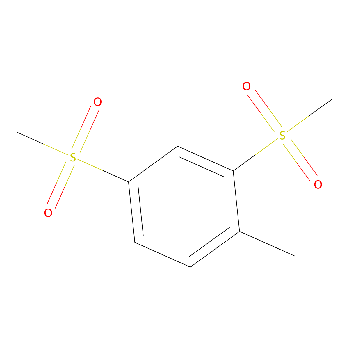 1-Methyl-2,4-bis(methylsulfonyl)benzene molecular structure, CAS 859794-52-8