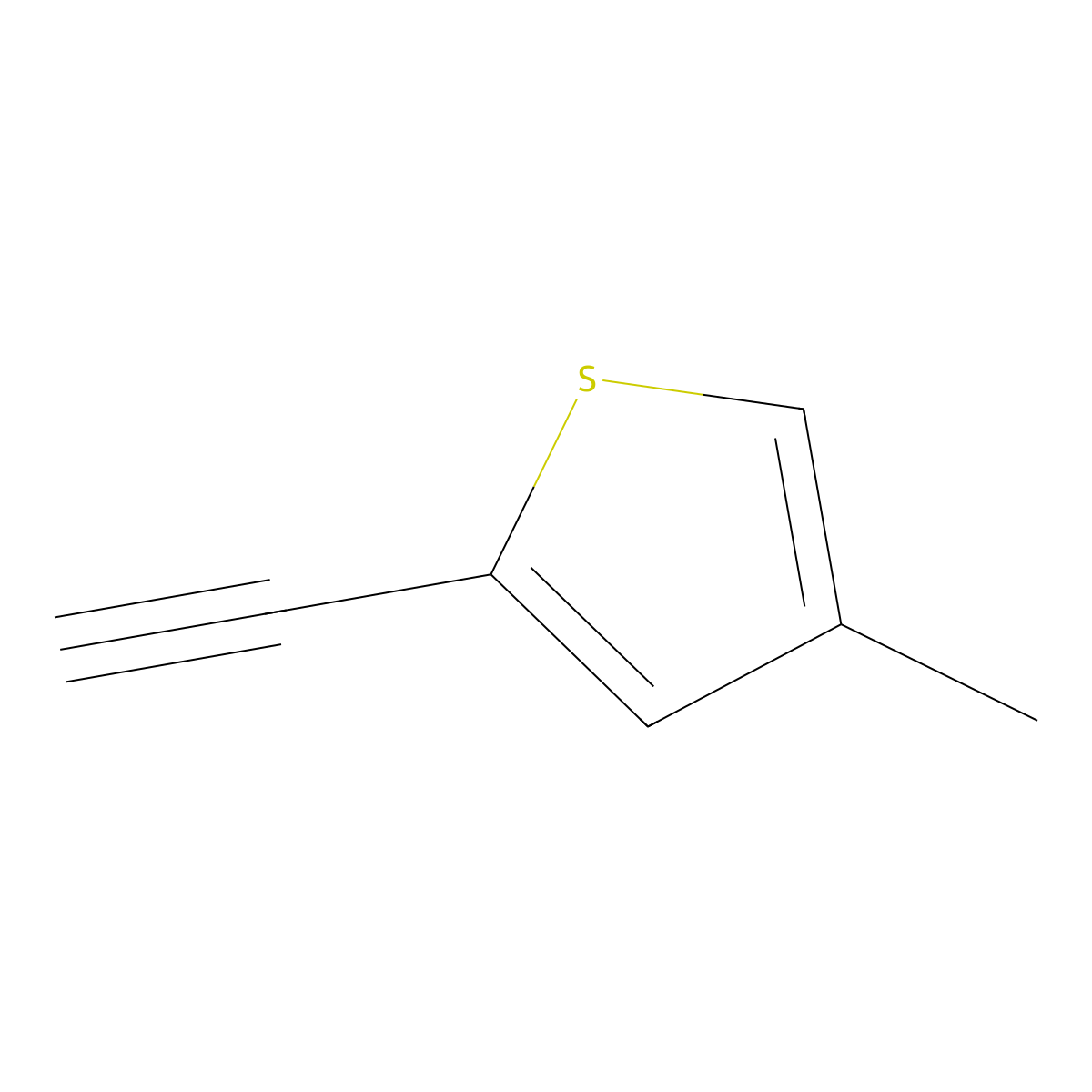 2-Ethynyl-4-methylthiophene molecular structure, CAS 859795-08-7