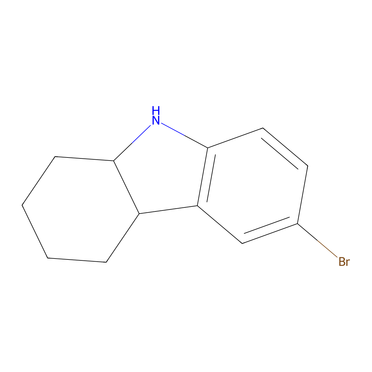 6-Bromo-2,3,4,4a,9,9a-hexahydro-1H-Carbazole molecular structure, CAS 859805-93-9