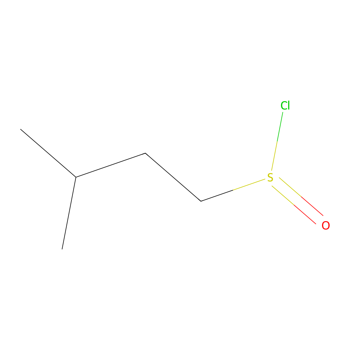 3-Methylbutane-1-sulfinyl chloride molecular structure, CAS 859811-01-1