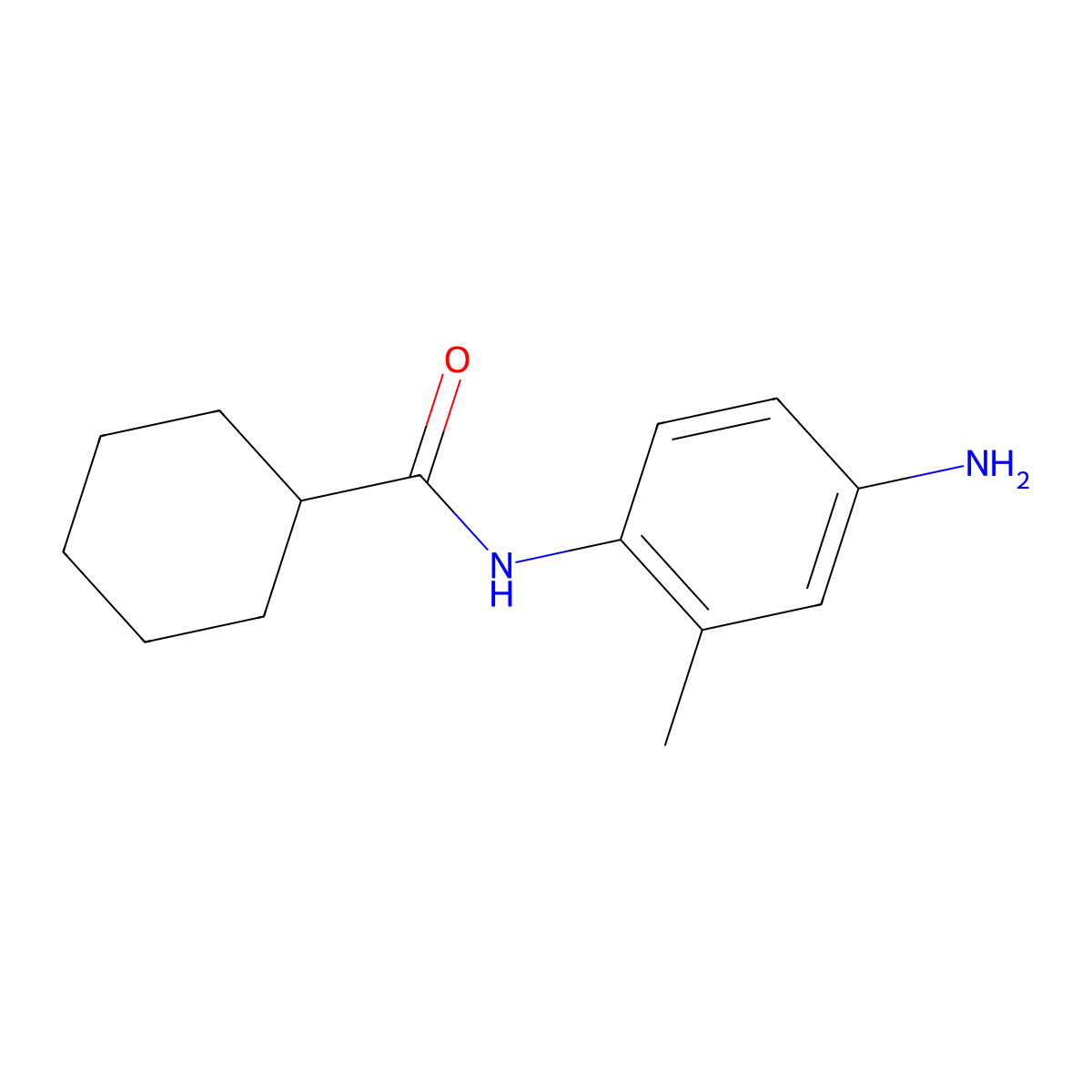 N-(4-Amino-2-methylphenyl)cyclohexanecarboxamide molecular structure, CAS 859820-13-6