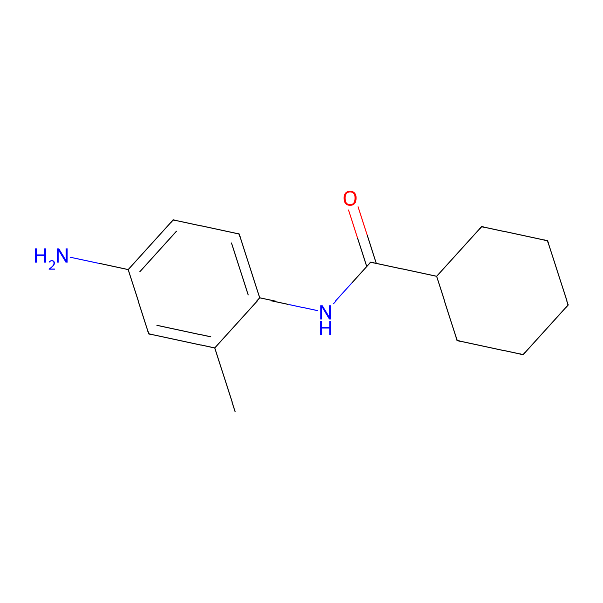 N-(4-Amino-2-methylphenyl)cyclohexanecarboxamide molecular structure, CAS 859820-13-6