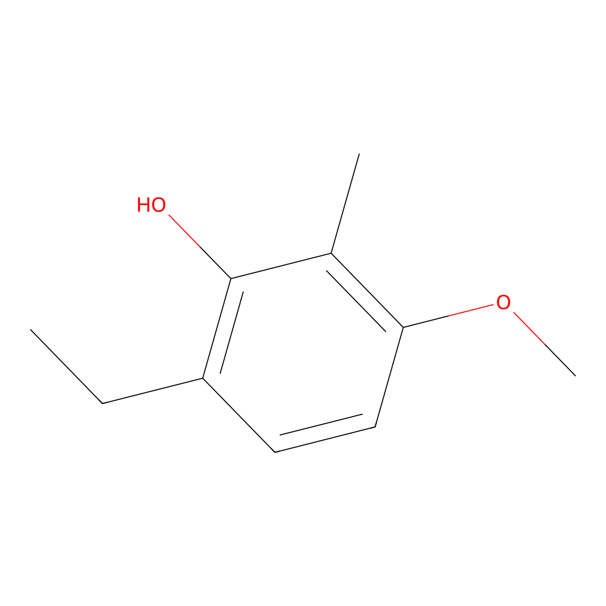 6-Ethyl-3-methoxy-2-methylphenol molecular structure, CAS 859821-26-4