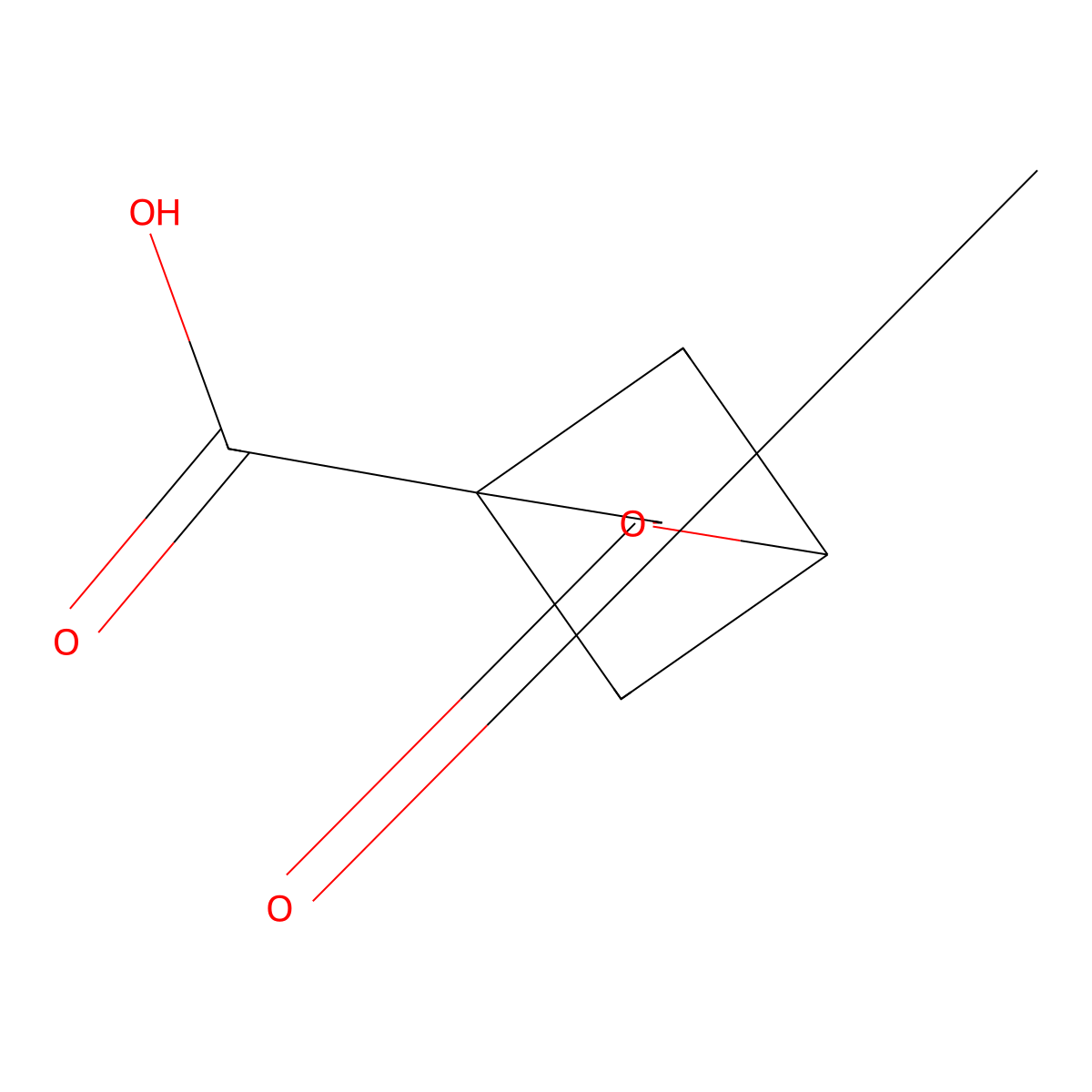 3-Oxo-2-oxabicyclo[2.1.1]hexane-4-carboxylic acid molecular structure, CAS 859821-30-0