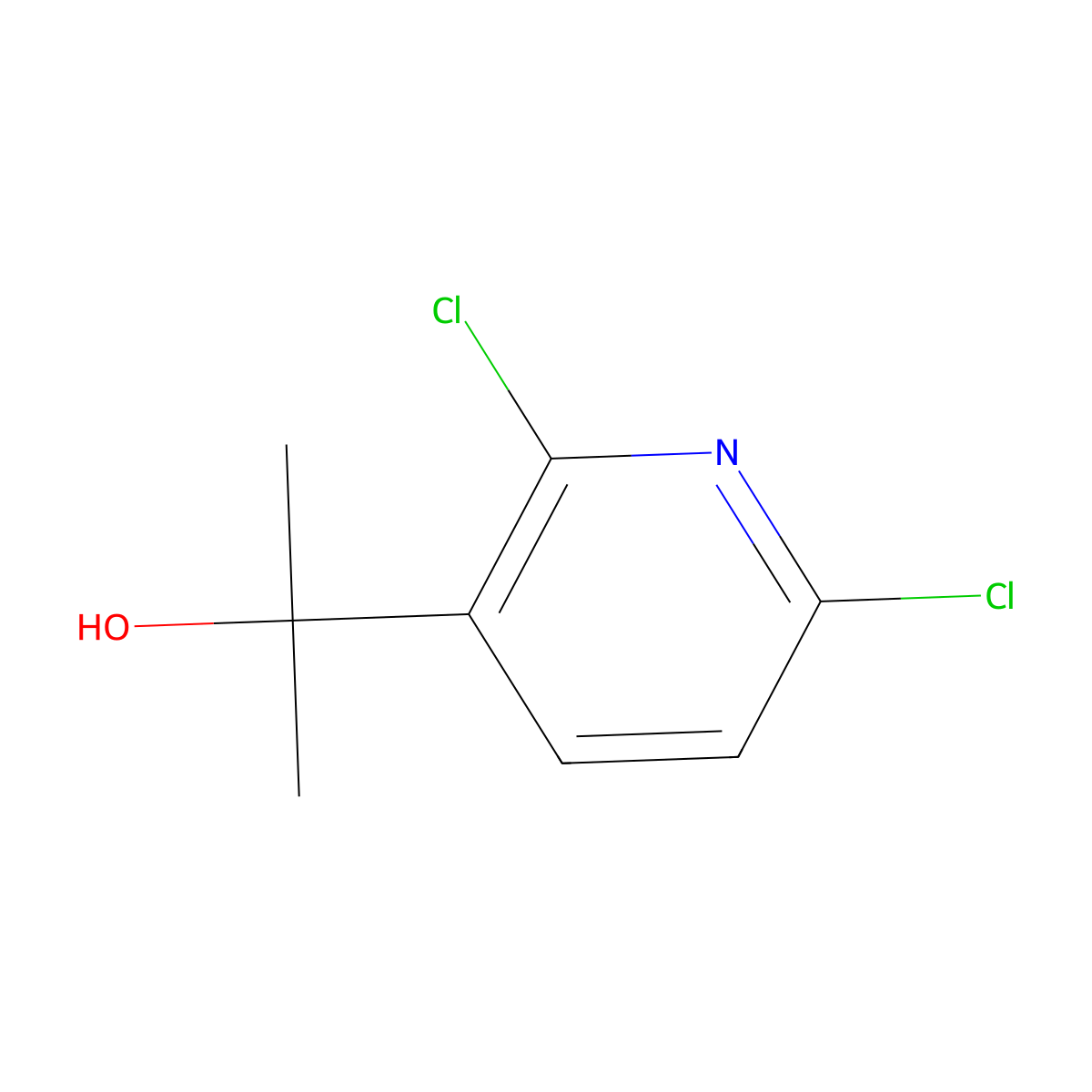2-(2,6-Dichloropyridin-3-yl)propan-2-ol molecular structure, CAS 859849-55-1