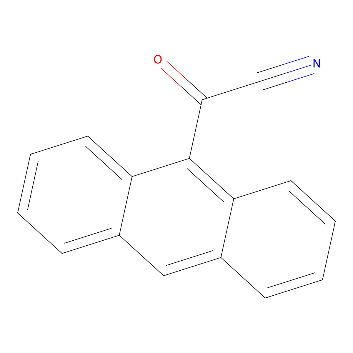 9-Anthranoylnitrile molecular structure, CAS 85985-44-0
