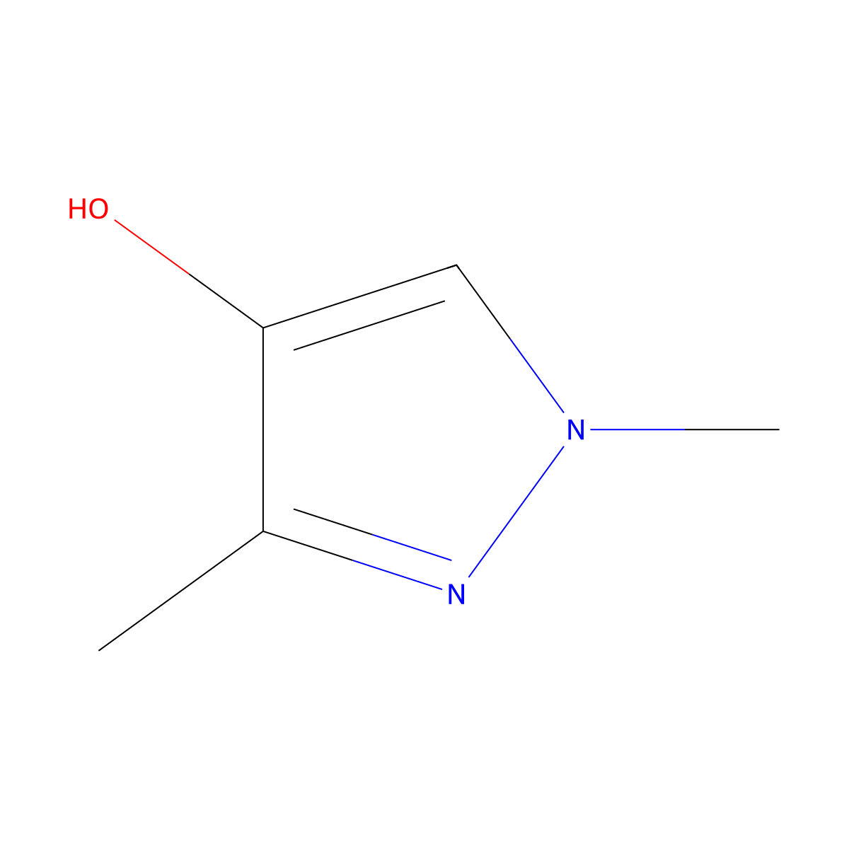 1,3-Dimethyl-1H-pyrazol-4-ol molecular structure, CAS 85985-66-6