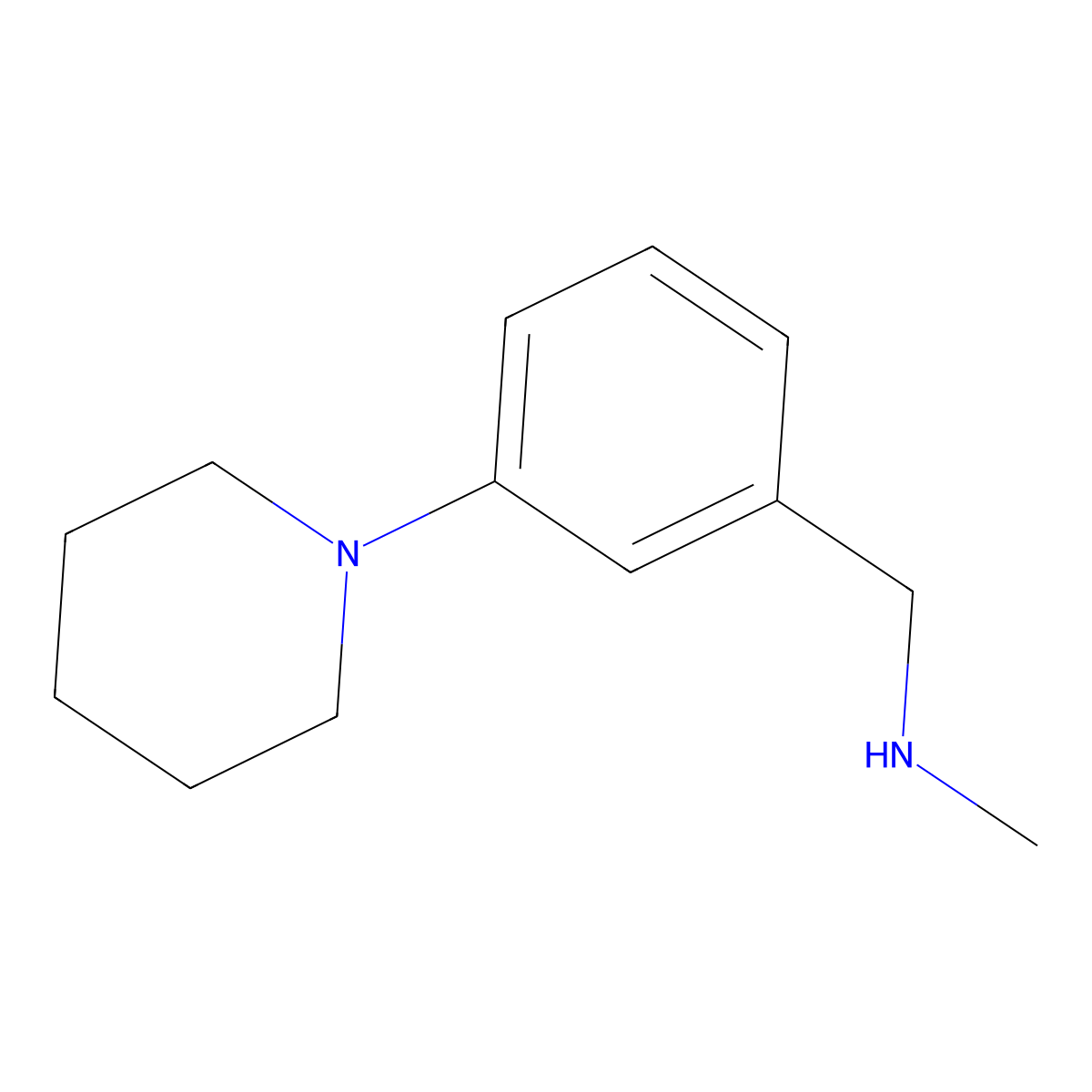 N-methyl-N-(3-piperidin-1-ylbenzyl)amine molecular structure, CAS 859850-65-0