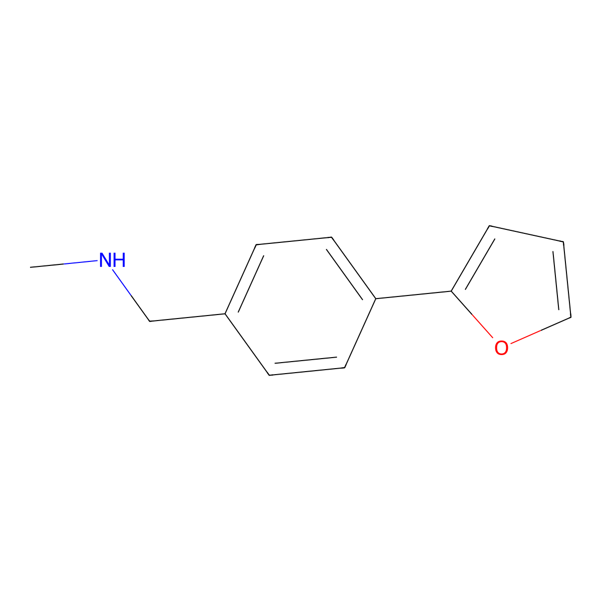 N-[4-(2-Furyl)benzyl]-N-methylamine molecular structure, CAS 859850-67-2