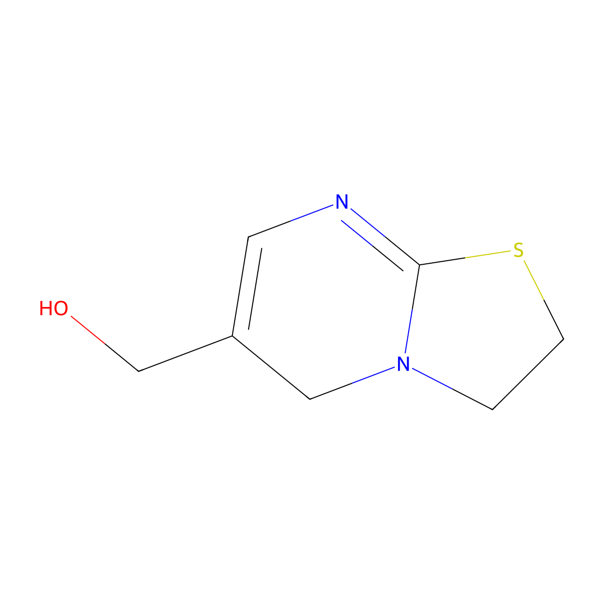 2,3-dihydro-5H-[1,3]thiazolo[3,2-a]pyrimidin-6-ylmethanol molecular structure, CAS 859850-74-1