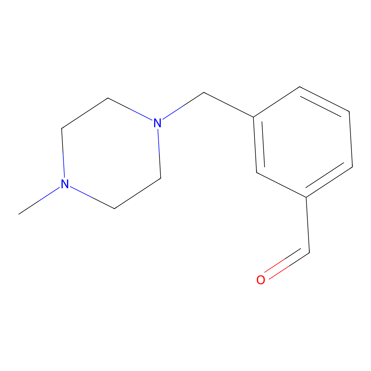 3-[(4-Methylpiperazin-1-yl)methyl]benzaldehyde molecular structure, CAS 859850-88-7