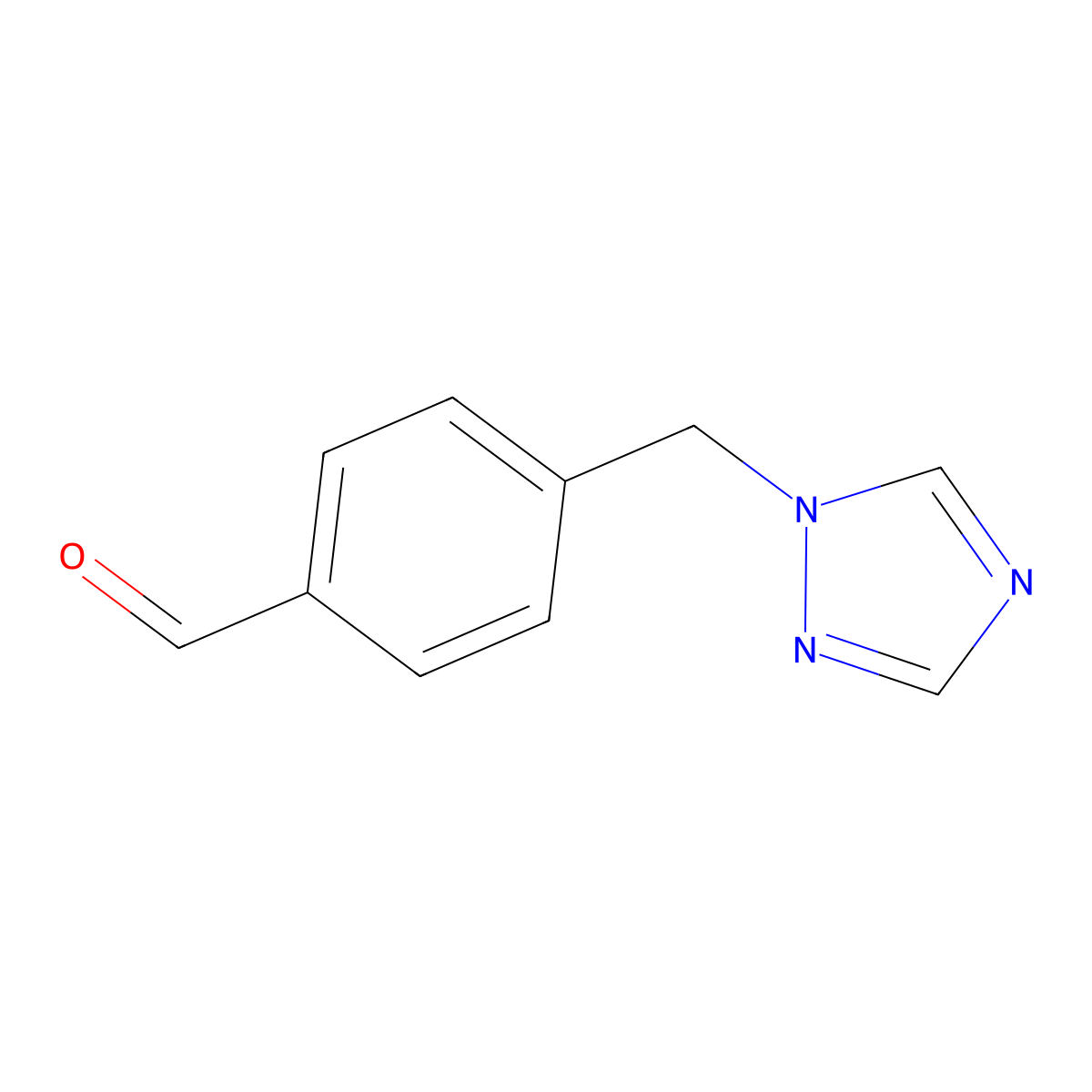 4-(1H-1,2,4-triazol-1-ylmethyl)benzaldehyde molecular structure, CAS 859850-94-5