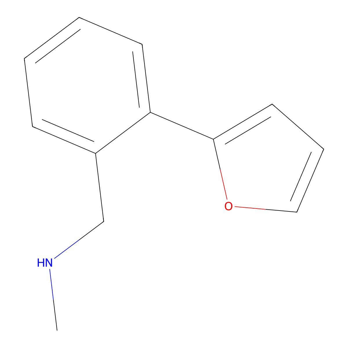 N-[2-(2-Furyl)benzyl]-N-methylamine molecular structure, CAS 859850-97-8