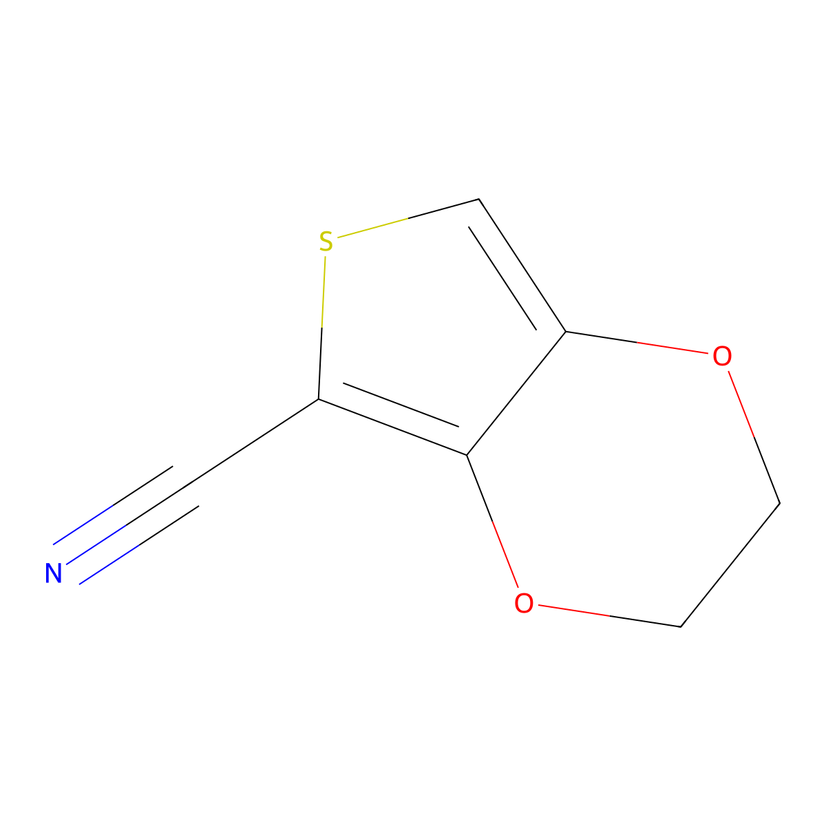 2H,3H-thieno[3,4-b][1,4]dioxine-5-carbonitrile molecular structure, CAS 859851-02-8